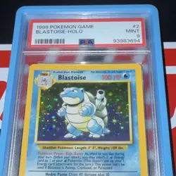 Pokemon TCG Blastoise Holo Rare 2/102 Base Set PSA 9 English Card - Image 1