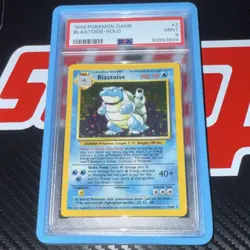 Pokemon TCG Blastoise Holo Rare 2/102 Base Set PSA 9 English Card - Image 2