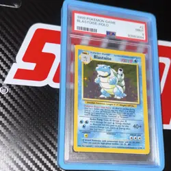 Pokemon TCG Blastoise Holo Rare 2/102 Base Set PSA 9 English Card - Image 3