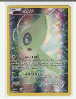 Pokemon Celebi Black Star Promo Holo Basic Grass Card XY XY111 70 HP English - Image 1