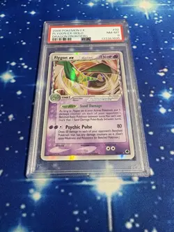 Pokemon Flygon EX Dragon Frontiers Holo Card 92/101 Delta Species PSA 8 - Image 1