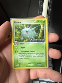 Pokemon Trading Card Game Deoxys 46/107 Silcoon reverse holo - Image 1