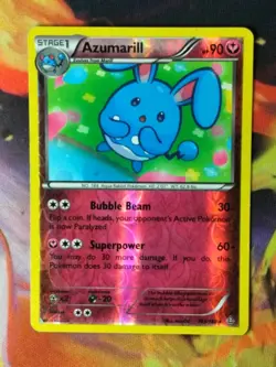Azumarill 103/160 Reverse Holo HP 2015 XY Primal Clash Pokemon Card - Image 1