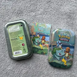 Pokemon 25th Anniversary Celebrations Mini Tin Empty w/ Collectable Card 820650809378 - Image 2