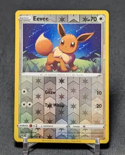 Eevee Common Reverse Holo Colorless Vivid Voltage 2020 Pokemon TCG Card 130/185 - Image 1