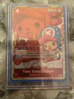 Tony Tony Chopper Winner Promo P-101 Mint One Piece Card - Image 4