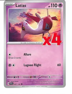 x4 Latias 067/162 SV05: Temporal Forces- Pokemon TCG - Playset - Image 1