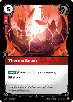Riftbound TCG | Thermo Beam | 022/298 | Origins | NM - Image 1