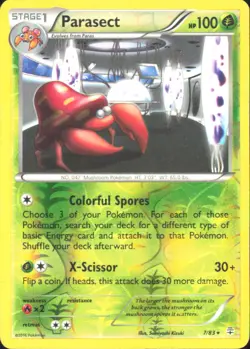 Pokemon TCG - Parasect Generations 7/83 MP - Image 1
