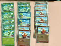 Pokemon TCG S.Chinese Gem Pack Fuecoco Quaxly Promo Sealed Lot X17 - Image 1