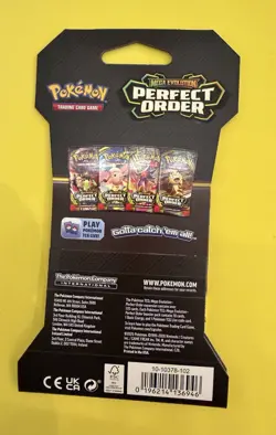Pokemon Mega Evolution Perfect Order Sleeved Booster Pack Meowth Art Sealed - Image 2