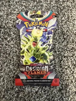 2023 | Pokemon | Scarlet & Violet: Obsidian Flames Sleeved Booster Pack | TCG - Image 1