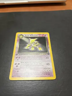 Pokemon Dark Alakazam TCG 1st Edition Holo Rare - Image 2