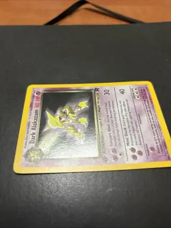 Pokemon Dark Alakazam TCG 1st Edition Holo Rare - Image 3