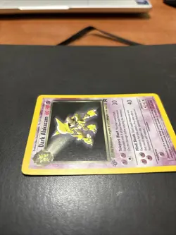 Pokemon Dark Alakazam TCG 1st Edition Holo Rare - Image 4