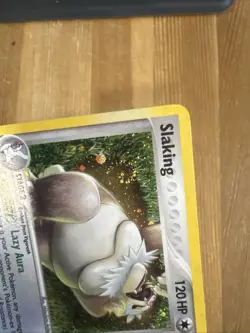 SLAKING 15/107 EX Deoxys Holo Pokemon Card MP/Swirl - Image 3