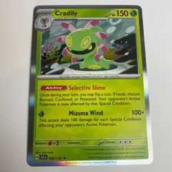 Cradily 006/142 Holo Rare Near Mint+ Pokemon Stellar Crown - Image 3