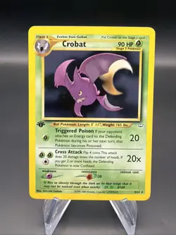 Crobat - 1st Edition Holo Rare - 4/64 Neo Revelation - Pokemon TCG - 2000 - Image 1