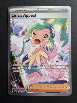 Pokemon TCG Lisias Appeal 246/191 – SV Surging Sparks Full Art Trainer NM/M - Image 1
