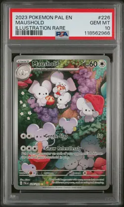 2023 POKEMON PAL EN-PALDEA EVOLVED ILLUSTRATION RARE #226 MAUSHOLD PSA 10 - Image 1