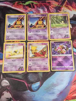 (6) Pokemon TCG Vintage Abra Lot. Shadowless. Japanese Base Set. LP - Image 1