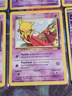 (6) Pokemon TCG Vintage Abra Lot. Shadowless. Japanese Base Set. LP - Image 4
