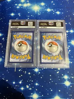 Pokemon Sun & Moon Base Umbreon GX #80 & Espeon GX #61 Sequential PSA 9 Mint - Image 2