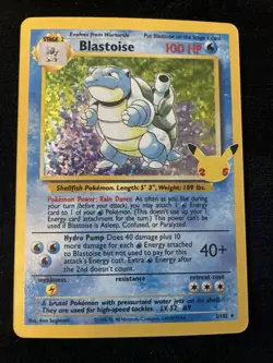 Pokemon Blastoise 2/102 Celebrations Classic Collection Holo Beautiful Condition - Image 1