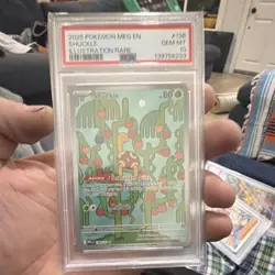 Pokemon TCG Shuckle 136/132 Me01: Mega Evolution Illustration Rare Holo PSA 10 - Image 1