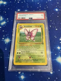1999 Pokemon Jungle Venomoth 29/64 PSA 7 - Image 1