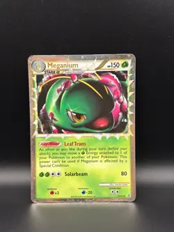 Pokemon TCG Meganium HGSS08 Promo Holo Rare 2010 HeartGold SoulSilver HP-MP - Image 1