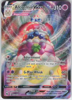 Alcremie VMAX 023/073 Holo VMAX Rare Champion's Path Pokemon Near Mint - Image 1