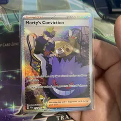 Pokemon TCG Trainer Morty's Conviction SIR 211/162 Temporal Forces Near Mint - Image 1