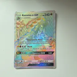 Pokemon Kommo-o GX Secret Rare Holo Full Art 240HP 159/145 Guardians Rising - Image 1