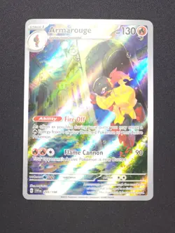 2023 Pokemon TCG: Scarlet and Violet Armarouge Illustration Rare 203/198 - Image 2