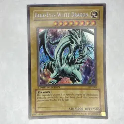 Konami Yu-Gi-Oh! Blue-Eyes White Dragon Secret Rare Holo BPT-003 3000/2500 (NM) - Image 1