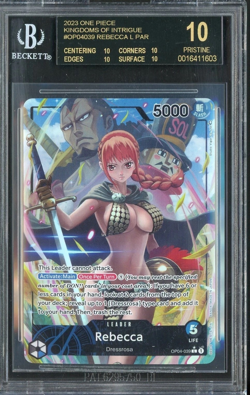 2023 One Piece Kingdom of Intrigue #OP04039 REBECCA LEADER BLACK LABEL BGS 10 - Image 1