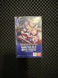 One Piece TCG Double Pack Set 9 The Azure Sea's Seven Factory Sealed - Image 1