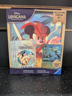 Disney Lorcana: Fabled Collection Starter Set Glimmer Foil Promo New Sealed - Image 1
