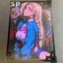 Goddess Story Gold METAL Card - Maiden Party - Serial Number #/100! Anime Girl - Image 1