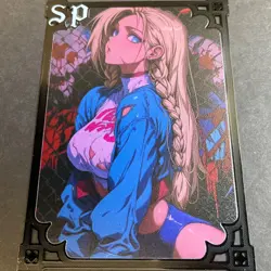 Goddess Story Gold METAL Card - Maiden Party - Serial Number #/100! Anime Girl - Image 4