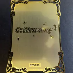 Goddess Story Gold METAL Card - Serial Number #/200! Anime Waifu Viper Girl - Image 5