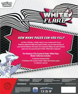 Pokemon TCG Scarlet & Violet 10.5 White Flare Binder Box (A15) - Image 2