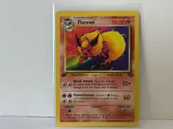 1st Edition FLAREON Non Holo 19/64 Jungle Set Pokemon Card - Image 1