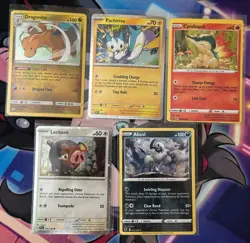 Pokemon TCG Cosmos Holo Lot Set of 5 Cards W/ Cyndaquil Cosmos Miscut - Image 1
