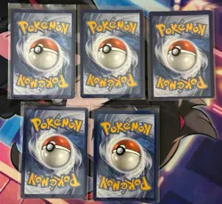 Pokemon TCG Cosmos Holo Lot Set of 5 Cards W/ Cyndaquil Cosmos Miscut - Image 2