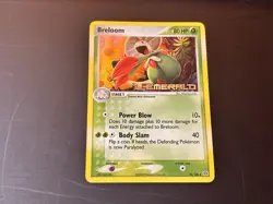 Breloom 22/106 Reverse Holo EX Emerald NM Pokemon Card 2005 Stamped - Image 1