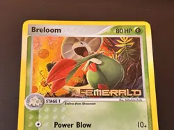 Breloom 22/106 Reverse Holo EX Emerald NM Pokemon Card 2005 Stamped - Image 3