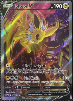 Jolteon V SWSH183 SWSH: Sword & Shield Promo Cards Holo (See Photos) Pokemon - Image 1