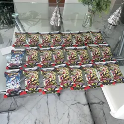 Pokemon Scarlet and Violet Booster Pack Sleeved Sealed 24 Card Lot - Image 1